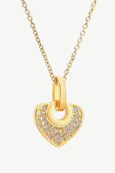 Crystal Heart Pendant Necklace - Shah S. Sahota